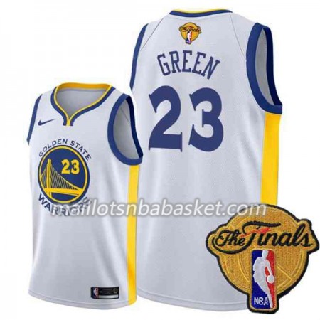 Maillot Homme Golden State Warriors Draymond Green 23 2018 NBA Finals Nike Blanc Swingman